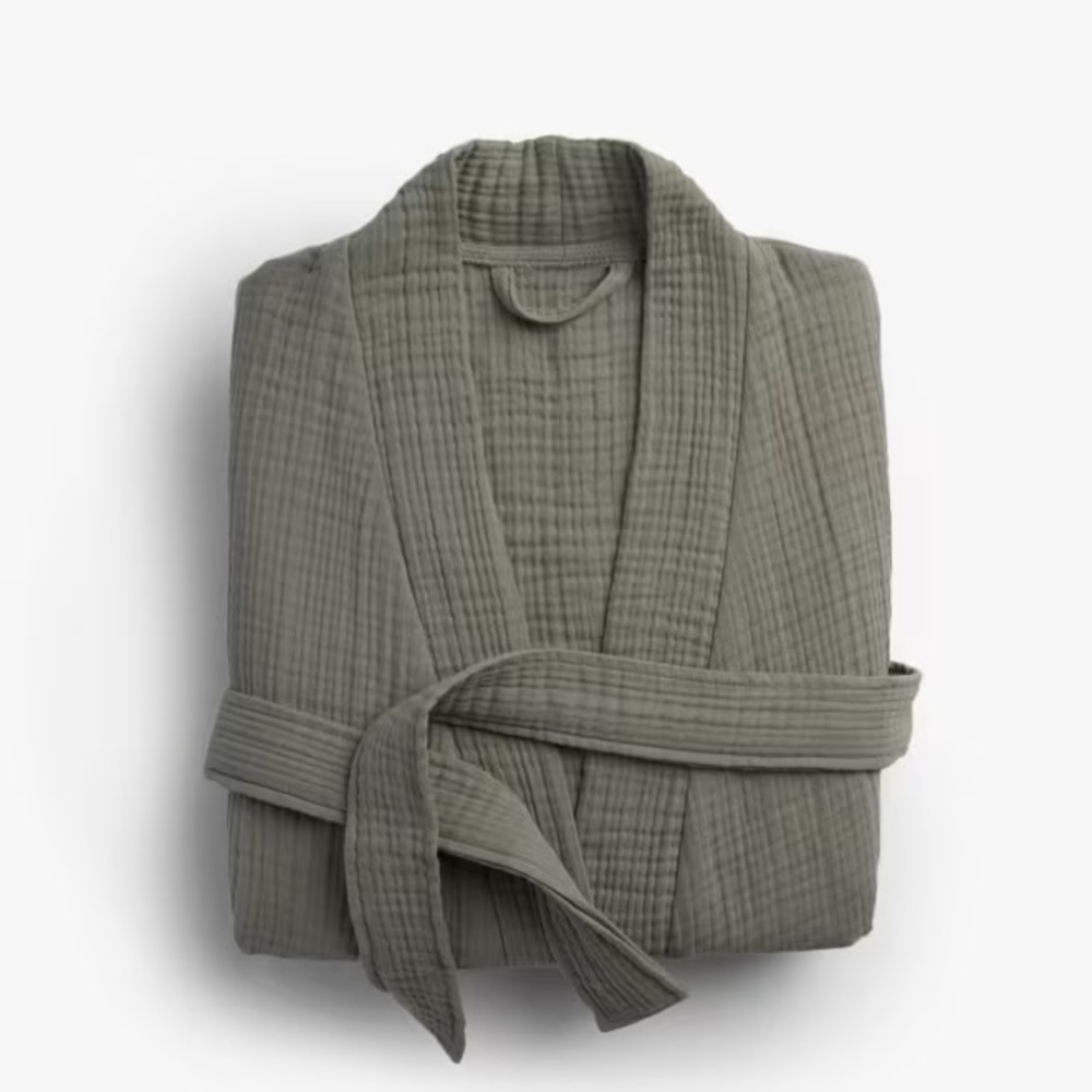 Parachute Cloud Cotton Robe, Moss